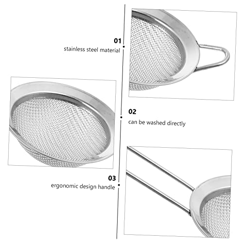 Kisangel 2PCS Reptile Sand Shovel Set Fine Mesh Litter Scoop for Bearded Dragons Desert Lizards and Small Animals Stainless Steel Sand Filtering Tool Long Handle