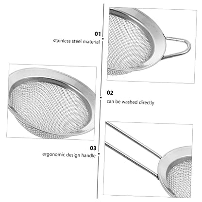 Kisangel 2PCS Reptile Sand Shovel Set Fine Mesh Litter Scoop for Bearded Dragons Desert Lizards and Small Animals Stainless Steel Sand Filtering Tool Long Handle