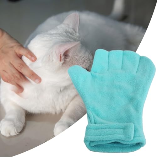 Anti Bite Gloves | Scratch Resistant Mitts - Hamster Calming Gloves | for Sugar Petaur Bird Parrot Hedgehog - color: Blue