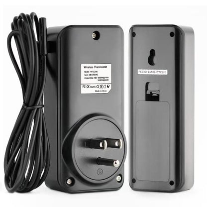 DIGITEN Wireless Temperature Controller WTC200 Thermostat Outlet Greenhouse Thermostat Plug in Temperature Controller with Remote Cooling Heating Mode for Home Brewing Reptiles Incubation