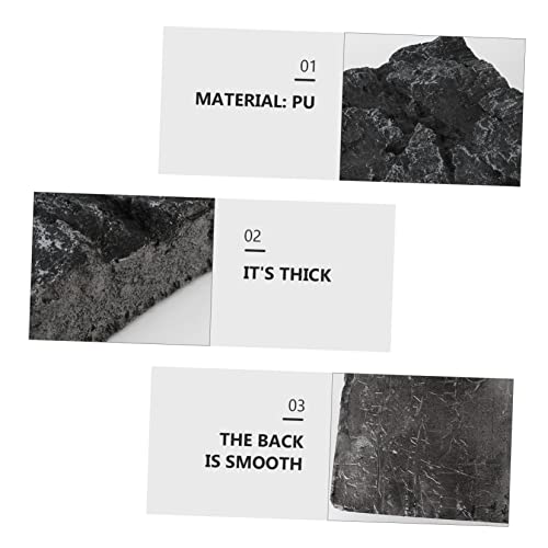 3D Rock Background Panel for Aquarium and Reptile Tanks Waterproof Fish Tank Decoration 45x28cm Realistic Aquarium Background Board