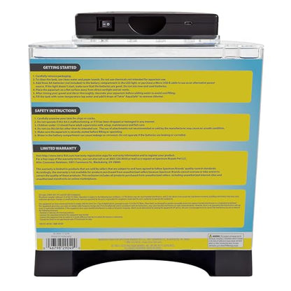 Tetra LED Half Moon Aquarium Kit, 1.1 Gallons, Small, Clear Plastic Fish Tank With Curved Front, Easy Feeding And Movable, Energy-Efficient LEDs Ideal For Bettas Great As Desk Aquarium