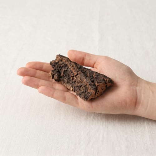 1 Set Reptile Bark Bedding: Natural Cork Bark for Reptiles - 0.57LBs Flat Wood Terrarium Substrate Supplies for Snake Spiders Bearded Dragons Hermit Crabs Geckos