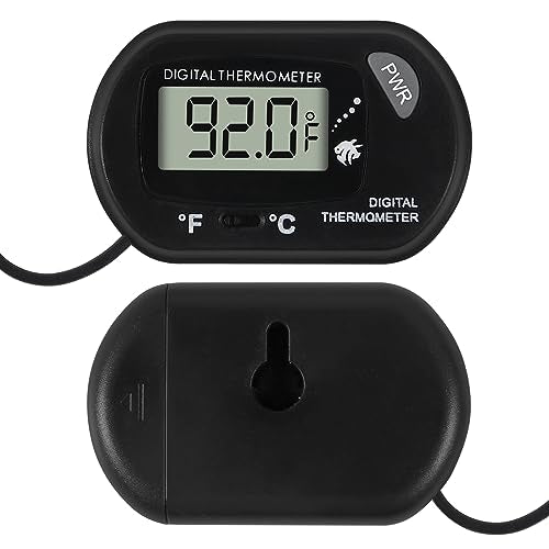 15Pcs Aquarium Thermometer Fish Tank Thermometer Reptile Fahrenheit Terrarium Water Temperature Indicator Test Digital with LCD Display Fahrenheit/Celsius - color: 15PCS