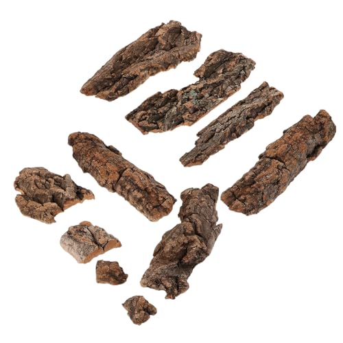 Natural Light Cork Bark 500g Crushed Reptile Climbing Bark for Terrarium Decoration and Hideout Suitable for Bearded Dragons, Snakes, Hermit Crabs, and Turtles
