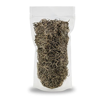 Gardenera Premium Natural Spanish Moss | Natural Preserved - Great Ground Cover - Filler for Potted Plants - 3 Quart Bag - color: SPANISH MOSS, size: 3 Quart