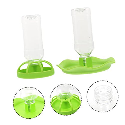2sets Reptile Water Feeders Tortoise Food Bowl Bearded Dragon Iguana Lizard Accessories