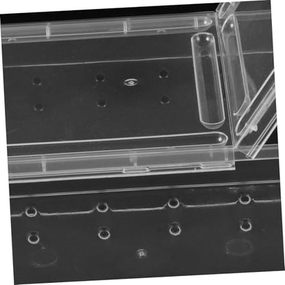 Reptile Feeding Box for Animals Breathable Terrarium for Spiders Snakes Frogs and Turtles Durable and Ventilated Reptile Enclosure for Home Display and Transport