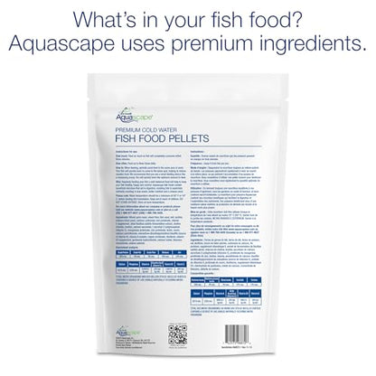 Aquascape 81004 Premium Cold Water Fish Food Pellets for Large Pond Fish, Large Pellet, 44 Pounds - size: 1 Ounce (Pack of 1), style: Large Pellet