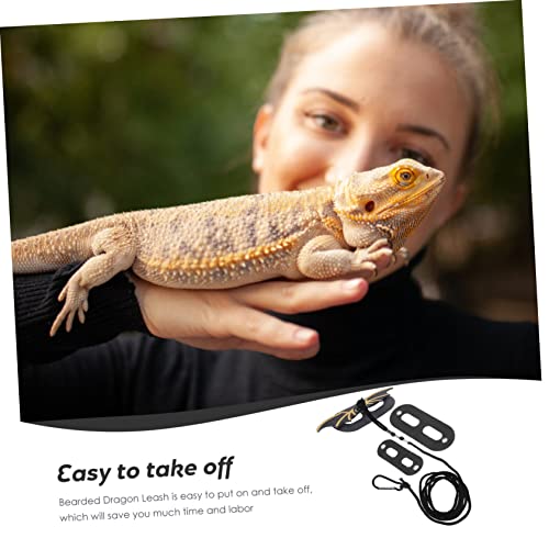 Abaodam 1 Set Portable Lizard Harness with Traction Rope Lightweight Durable Halloween Costume Accessory for Reptiles for Christmas Outdoor Use