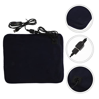 VANZACK 1pc Reptile Heating Pad Temperature Control USB Heated Mat for Turtles Lizards and Other Pets Easy to Clean Electric Warming Cushion for Sick Pregnant Animals - color: Navy