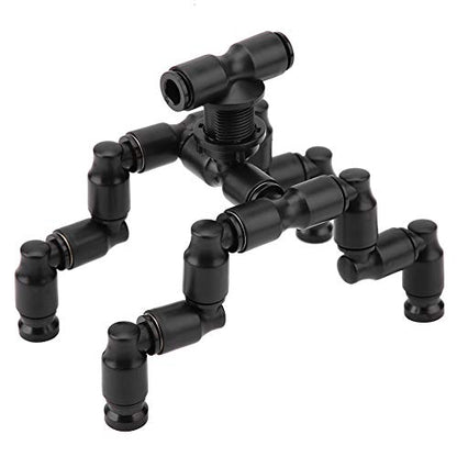 flexman Rainforest Tank Mist Sprinkler, Plastic Increase Humidity Atomization Detailed 360° Rotate Full Coverage Pet Cooling Nozzle for Reptile Terrarium