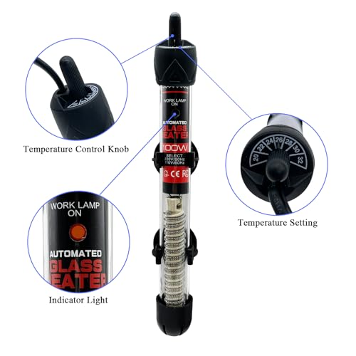 Fish Tank Aquarium Heater - Adjustable Temperature Submersible Thermostat Heater,25W/50W/100W/150W/200W/300W - size: 300W