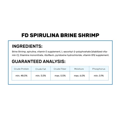 Hikari Bio-Pure Freeze Dried Spirulina Brine Shrimp Cubes for Pets, 0.42-Ounce