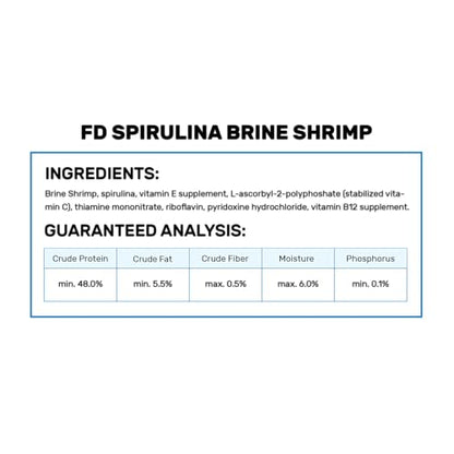 Hikari Bio-Pure Freeze Dried Spirulina Brine Shrimp Cubes for Pets, 0.42-Ounce