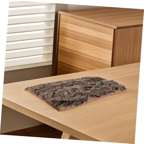 YARNOW 2pcs Bark Background for Reptile Terrarium Real Tree Bark Climbing Mat Habitat Decor for Lizard Snake Turtle and Amphibians Easy to Install Sturdy and Authentic Aesthetic