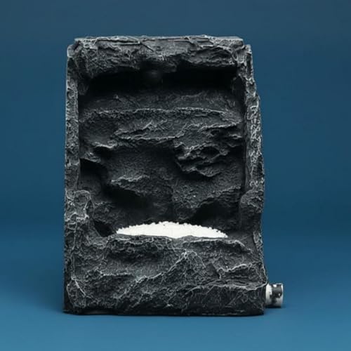 Aquarium Landscape Aquatic Accessory Fish Tank Waterfall Ornament Resin Rockery Dynamic Continuous Circulation Suitable for Home Aquariums Decoration 14x13x18cm