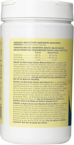Zoo Med Repti Calcium Without D3 12 oz - Pack of 12