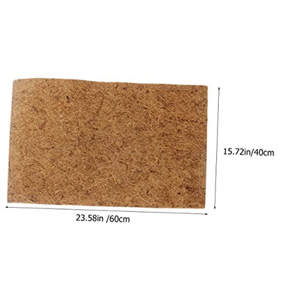 Reptile Carpet Natural Coconut Fiber Mat Washable Bedding Liner for Terrarium Use for Lizards Snakes and Tortoises Soft and Easy to Clean