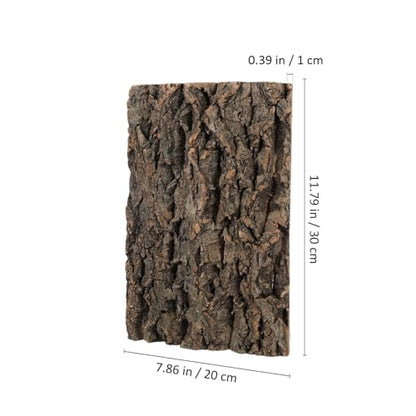Toddmomy 4pcs Bark Fish Tank Decoration Versatile Terrarium Climbing Bark for Snake and Gecko Habitat Safe Materials for Reptile and Aquarium Setup Trimmable Design for - size: 4pcs