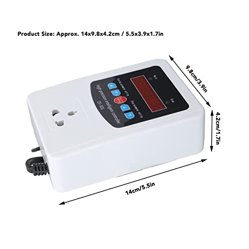 Humidity Controller,1500W Digital Humidity Controller LCD Display Humidistat Plastic Timing Air Humidity Controller for Home Farm Greenhouse (110V-US)