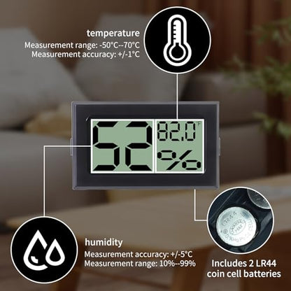 Acrylic Tarantula Enclosure, Reptile Terrarium Breeding Tank w/Temperature Hygrometer,Habitat Reptiles Feeding Box Isopod Terrarium Cage for Insect Lizard Home Office (Reptile-Tank-L(No Tray)) - size: Reptile-Tank-L(No Tray)