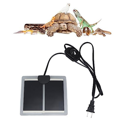 TOPINCN Reptile Heating Pad Electric Indoor Under Tanks Terrarium Heating Mat Adjustable Temperature for Home Living Room Office (20W) - size: 20W