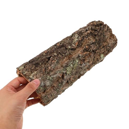 SHINEOFI Natural Cork Bark for Reptiles 9x4x3. 5" Wood Cork Rounds Tube Hide Reptile Bark Decor for Gecko Lizard Snake Spiders Bearded Dragons Tank Terrariums Turtle Tanks and Bird Cages Decor