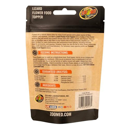 Zoo Med Flower Food Topper for Lizards 0.21 ounce - 3 Pack