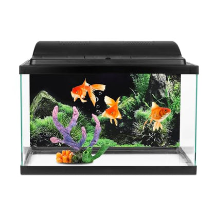 KANASI 3D Aquarium Poster, PVC Self Adhesive Underwater Seaweed Decorative Background Sticker for Reptile Terrarium Glass Jar Living Room Sofa TV Background Photo Wallpaper (61 * 30cm) - style: 61*30cm