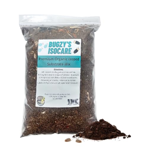 BugzyBug’s Isopod Bioactive Substrate Mix Nutrient-Rich Vivariums and Terrarium Substrate Mix (4 Quart)