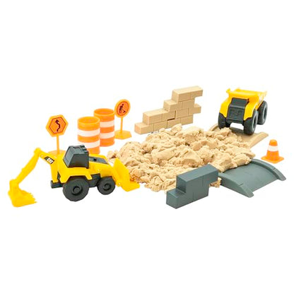 CAT Construction Toys, Dig N' Build Dirt Playset with 10 Oz of Compound, 2 Little Machine Vehicles, Ages 3+ - style: Dirt