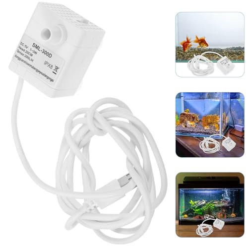 FOMIYES Usb Mini Submersible Water Pump for Fish Tanks and Efficient Fountain Pump for Hydroponic Systems and Aquariums Lightweight and Design for Indoor and Outdoor Use