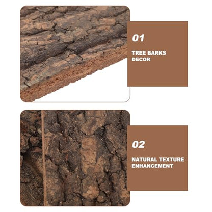 4pcs Reptile Tank Background: Cork Bark Background - Natural Tree Bark Sheet for Terrarium Decor Mossy Landscape Aquarium Setup