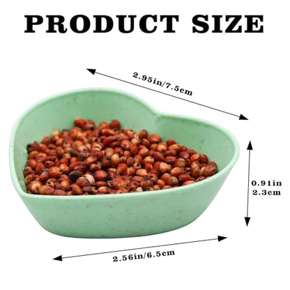 4 Pack Hermit Crab Plastic Food Dish, Hermit Crab Food & Water Bowl, Mini Food Dish Kit, Suitable for Hermit Crab Tarantula Snail