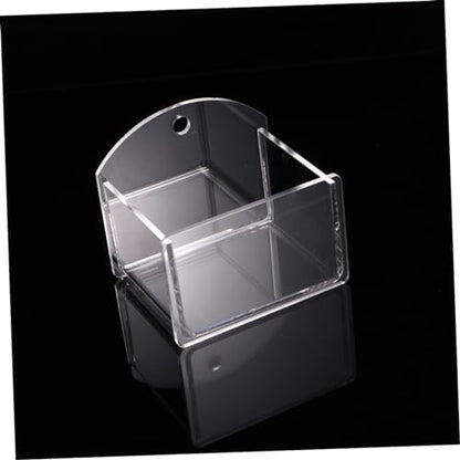 LIOOBO Suction Cup Pet Reptile Feeder Bowl Durable Translucent Water and Food Dish for Lizard Turtle Gecko and Other Reptiles Space Saving Wall Mount Design