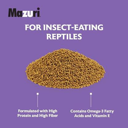 Mazuri | Bearded Dragon Food - Insect Portion of a Complete Diet | 8 Ounce (8 oz) Bag - size: 8 Ounce (8 oz) pack of 1