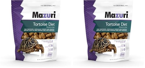 Mazuri | Tortoise Diet | 1.25 Pound (1.25 LB) Bag (Pack of 2) - size: 1.25 Pound (Pack of 2)