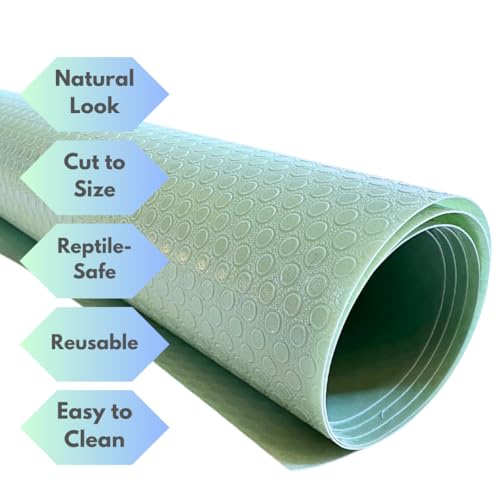Tank Liner, 17.7" x 59", Reptile Terrarium Substrate Mat Carpet Bedding, Enclosure Liner for Bearded Dragon Leopard Gecko Lizard Tortoise Snake (Turquoise) - color: Turquoise