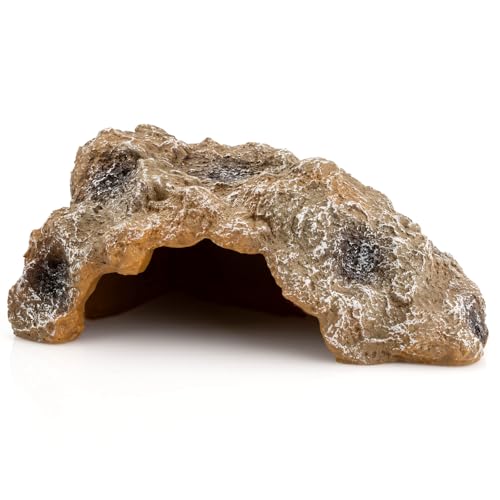 Large Reptile Cave Hideouts - Simulation Rock Terrarium Habitat Décor for Bearded Dragons, Turtles, Lizards, Snakes & More