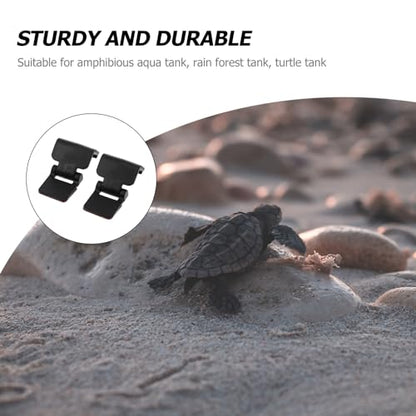 BESPORTBLE 4pcs -Escape Lock - Escape Tank Reptile Terrarium Lock Amphibia 10 Gallon Tank Lizard Aquarium Lid Clips Reptile Pet Tank Fish Tank Cover Turtle Tank Plastic Cover Clip