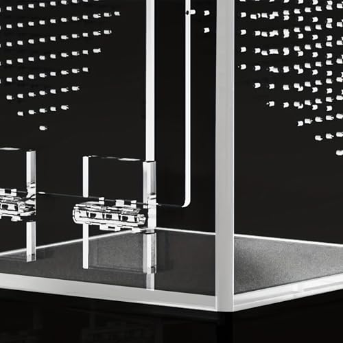 Clear Acrylic Reptiles Habitat Box with Ventilation Holes 12x12x20cm Reptiles Terrarium for Pets and Educational Use Comprehensive Fly Container