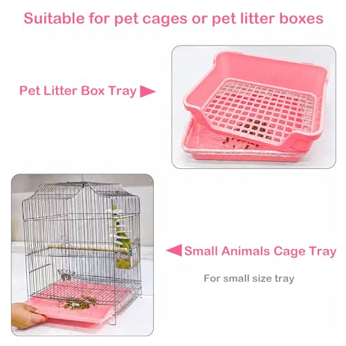 Disposable Small Animal Cage Liners, 50 PCS Rabbit litter box Liners Pet Tray Film Liner Bags Pet Toilet film Cover for Bunny Bird Chinchilla Hedgehog Hamster Ferret (27 inches) - size: 27 inches
