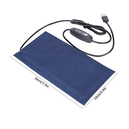 KUIDAMOS Small Reptile Heating Pad 20x10cm, 3 Level Adjustable | USB Powered, for Lizards Gecko Small Pets