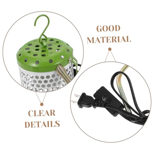 YARNOW Reptile Heat Lamp with Adjustable Stand Dual Ceramic Heater Guard for Bearded Dragons Tortoises and Chicks Rapid Heating Easy Installation for Reptile Tanks