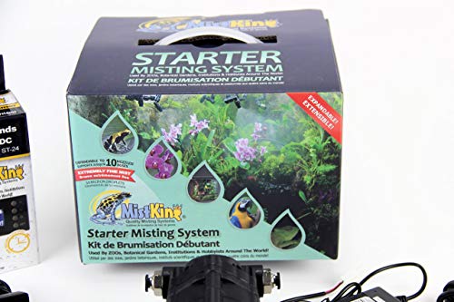 MistKing – Starter Misting System, 5th Gen | Used by Zoos, Botanical Gardens, Institutions & Hobbyists | Expandable to 10 Nozzles | Extremely Fine Mist | 50 Micron Droplets | MKSMS5-125-50 - style: Starter