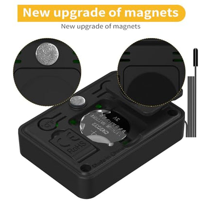 4PCS Mini Digital Hygrometer and Thermometer Reptile Thermometer with Extend Probe (Only Temperature) Indoor Temp and Humidity Meter with Magnet - style: with probe