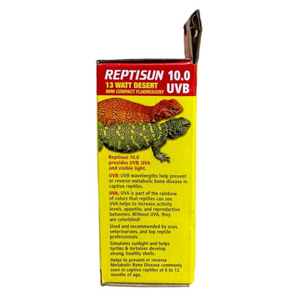 Zoo Med ReptiSun 10.0 UVB Mini Compact Fluorescent 13 Watt (4 Pack)