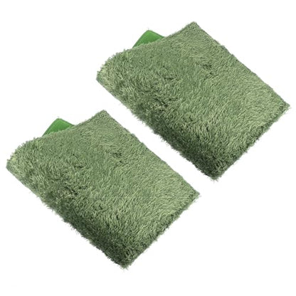 BESPORTBLE 2pcs Moss Mat for Reptiles Reptile Carpet Terrarium Liner Breathable Cushion for Lizards Snakes Turtles Habitat Mat