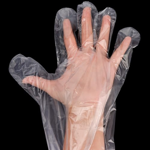50 Pcs Plastic Long Arm Gloves, 35.4 in Veterinary Insemination Glove, Long Shoulder Length Disposable Gloves for Field Dressing Gutting